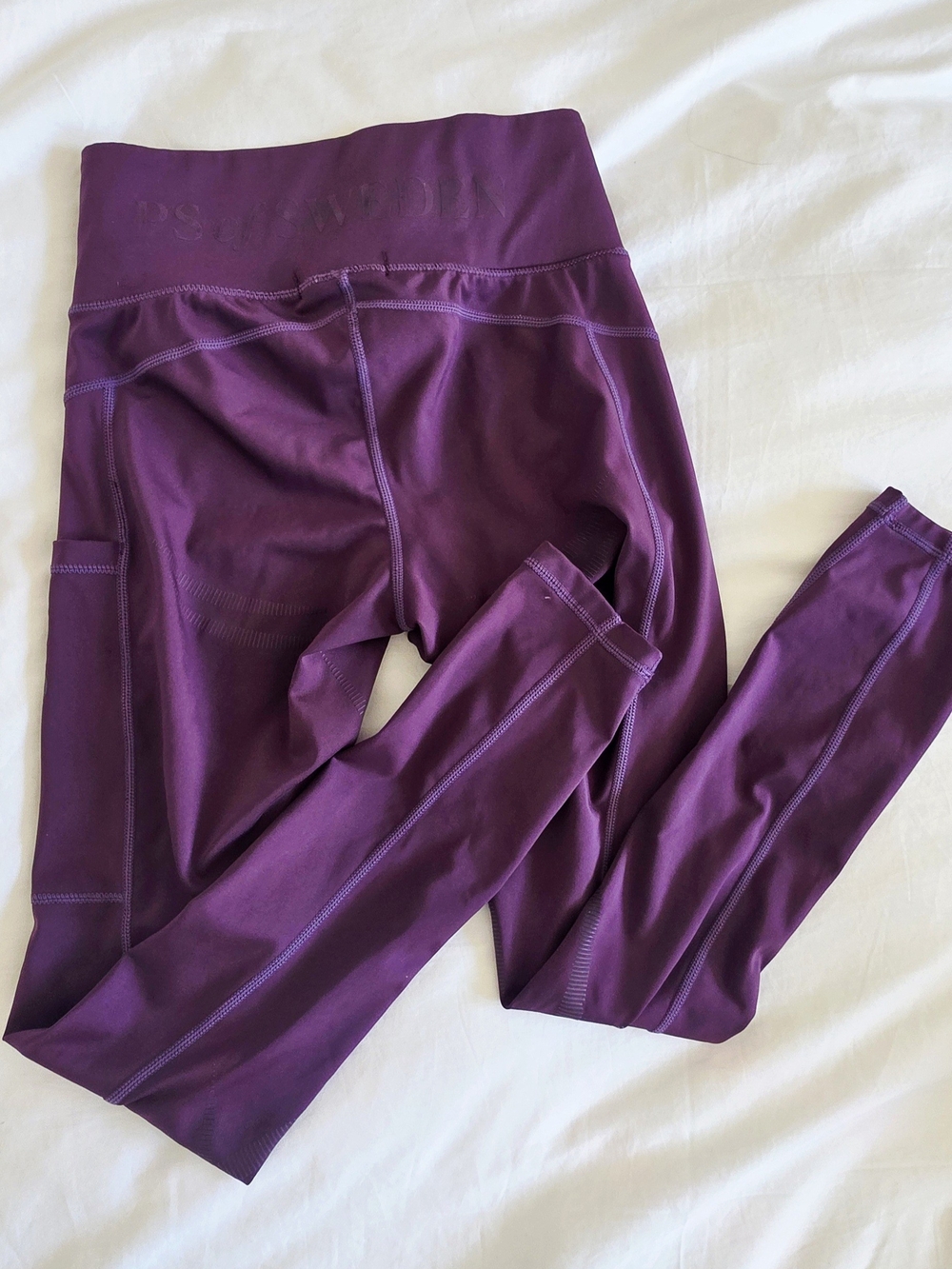 PS of Sweden Katja Riding Tights Leggings | Plum Purple | Size S | Equestrian - Picture 7 of 8